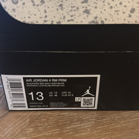 Air Jordan 4 RM PREMIUM sz 13 new in box - Picture 4 of 4